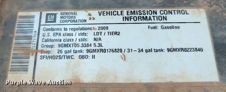 image for item LU9205 2009 Chevrolet Silverado 1500  Ext. Cab pickup truck