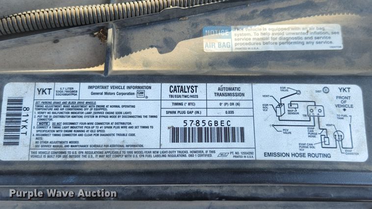 image for item MK9032 1995 Chevrolet Tahoe 1500  SUV