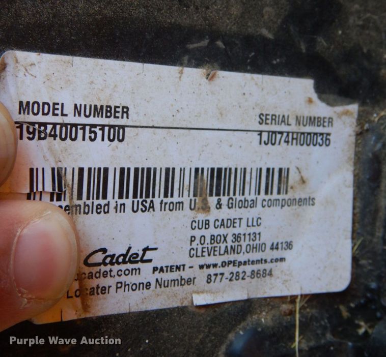 image for item MU9672 Cub Cadet XT3 Enduro  lawn mower