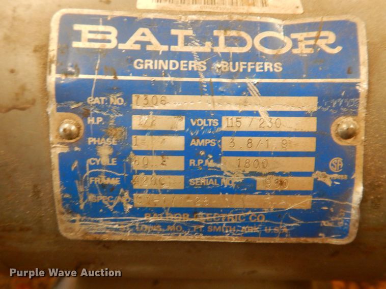 image for item MU9682 Baldor  table top grinder