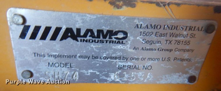 image for item MU9700 Alamo SH74  flail mower
