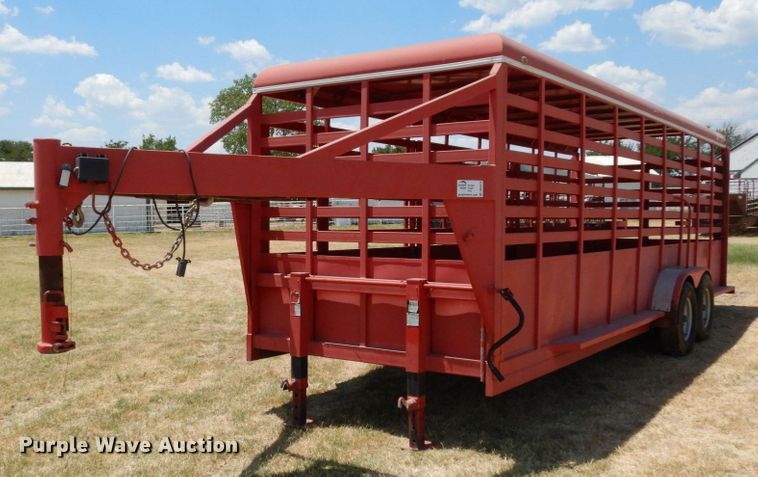 image for item DK0379 2015 C&M Trailers  livestock trailer