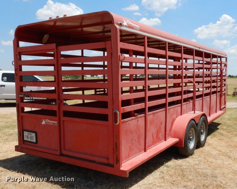 image for item DK0379 2015 C&M Trailers  livestock trailer