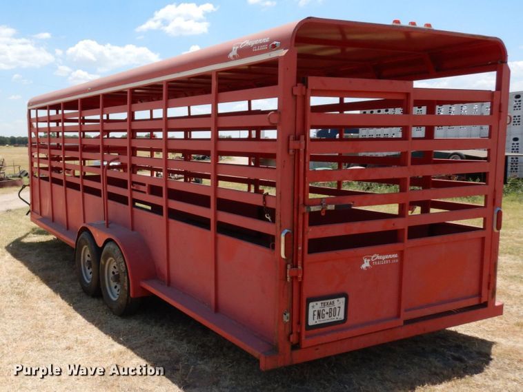 image for item DK0379 2015 C&M Trailers  livestock trailer