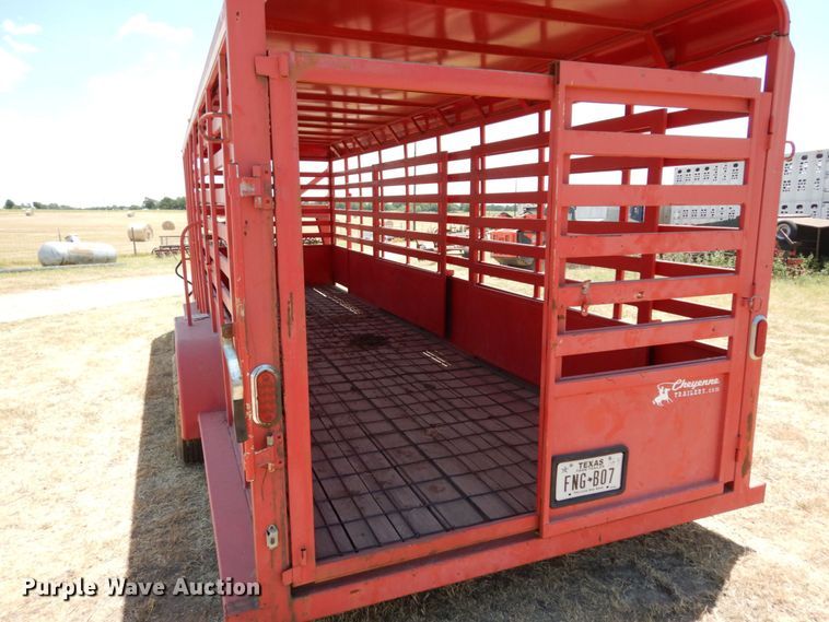 image for item DK0379 2015 C&M Trailers  livestock trailer