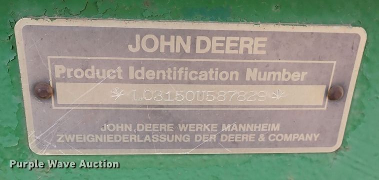 image for item DN0475 1986 John Deere 3150  MFWD tractor