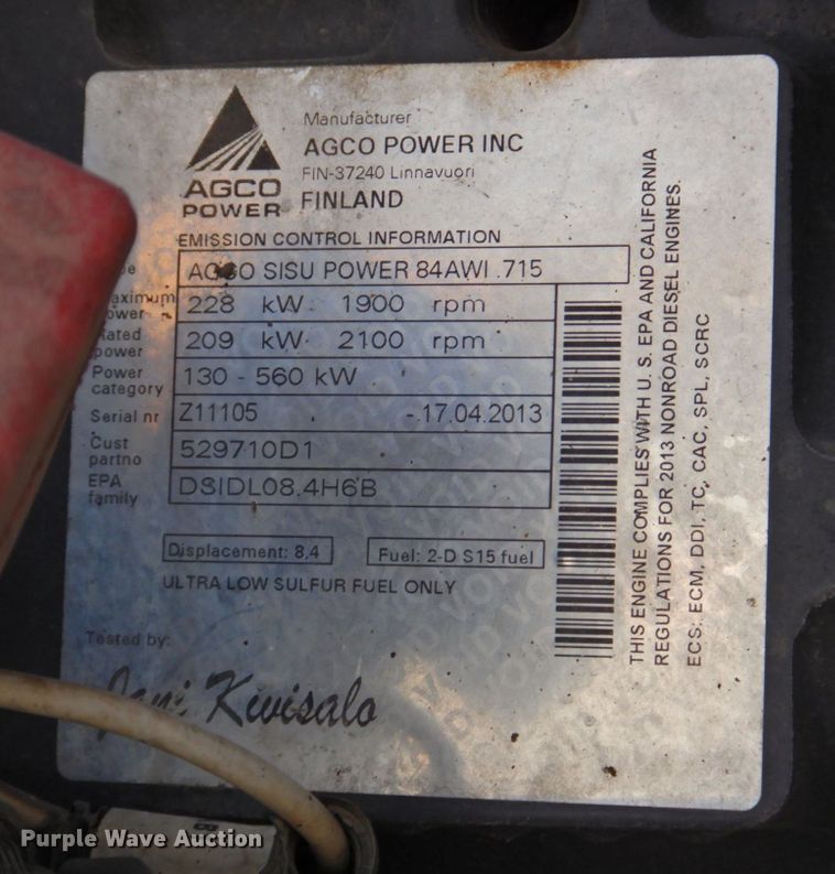 image for item DP4665 2014 Rogator RG900  sprayer