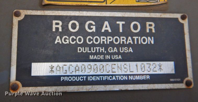 image for item DP4665 2014 Rogator RG900  sprayer