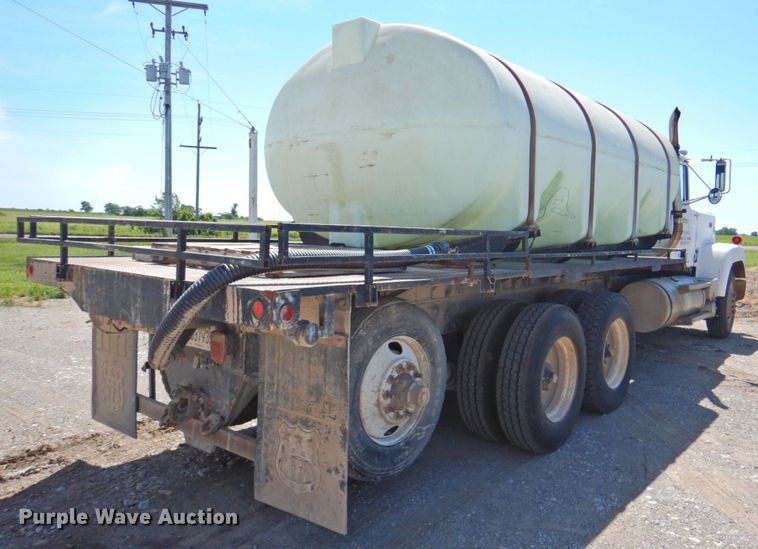 image for item DP4668 1981 Mack RWS786LS  flatbed truck with tank