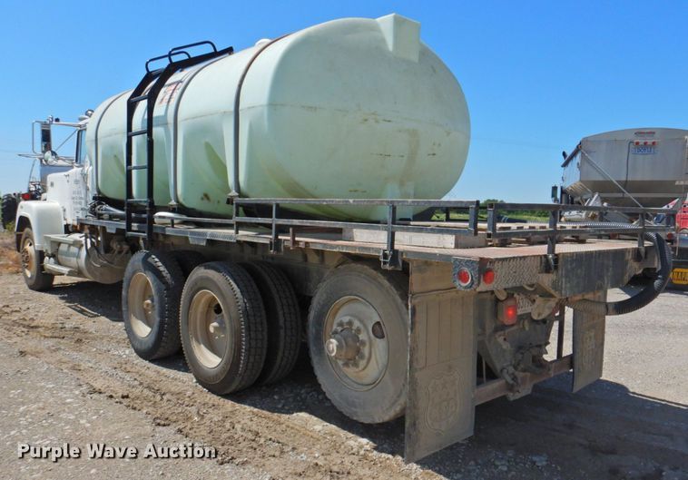 image for item DP4668 1981 Mack RWS786LS  flatbed truck with tank