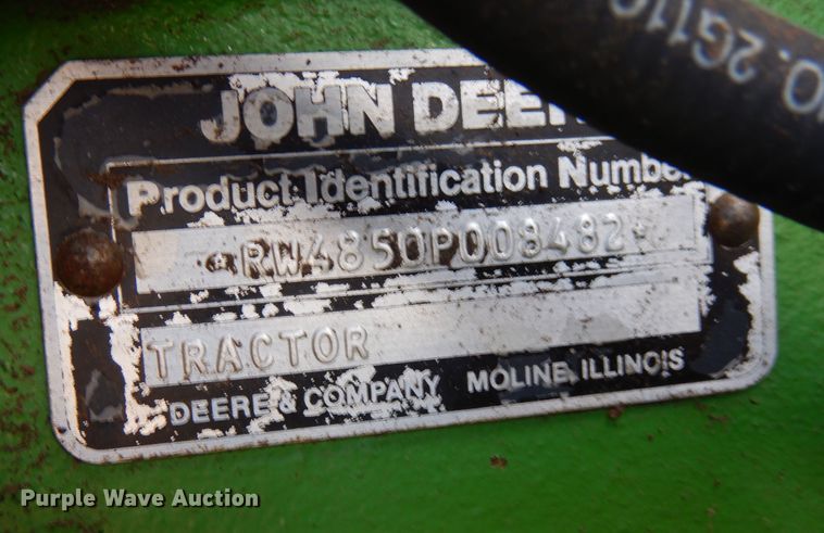 image for item DR1255 1985 John Deere 4850  MFWD tractor