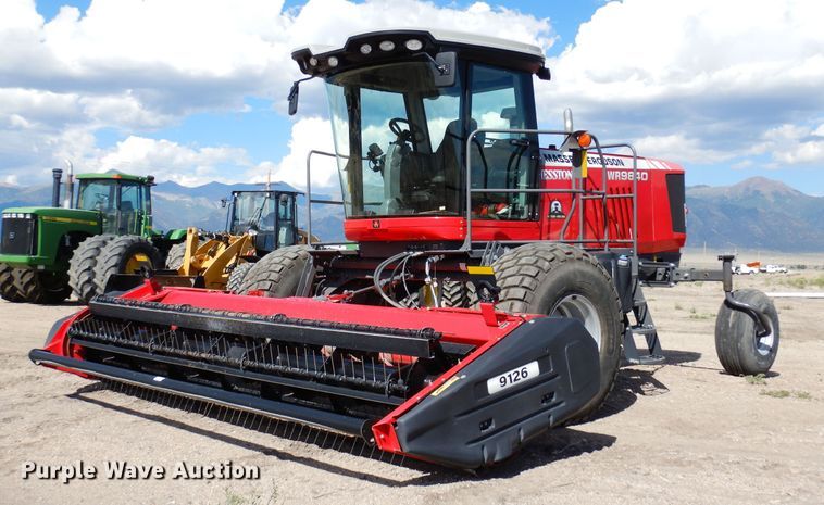 image for item DR1256 2016 Massey Ferguson WR9840  windrower