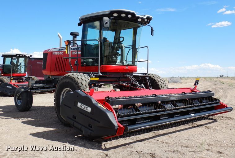 image for item DR1256 2016 Massey Ferguson WR9840  windrower