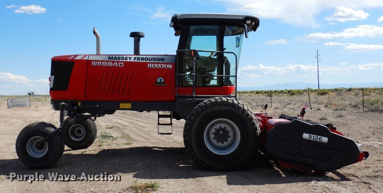 image for item DR1256 2016 Massey Ferguson WR9840  windrower