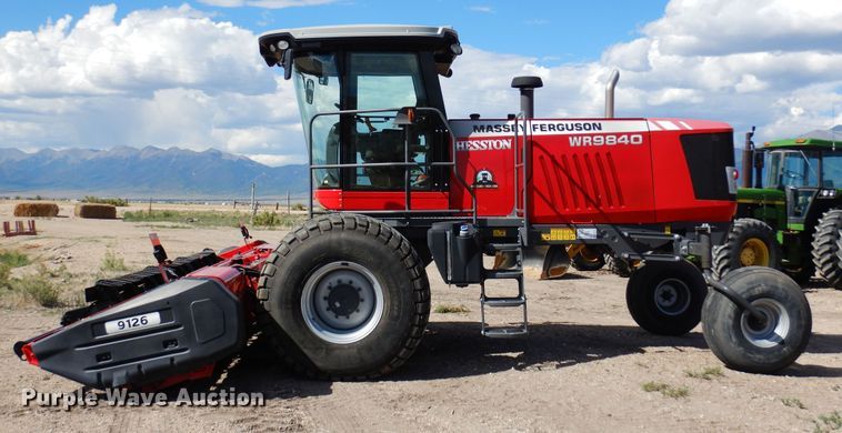 image for item DR1256 2016 Massey Ferguson WR9840  windrower