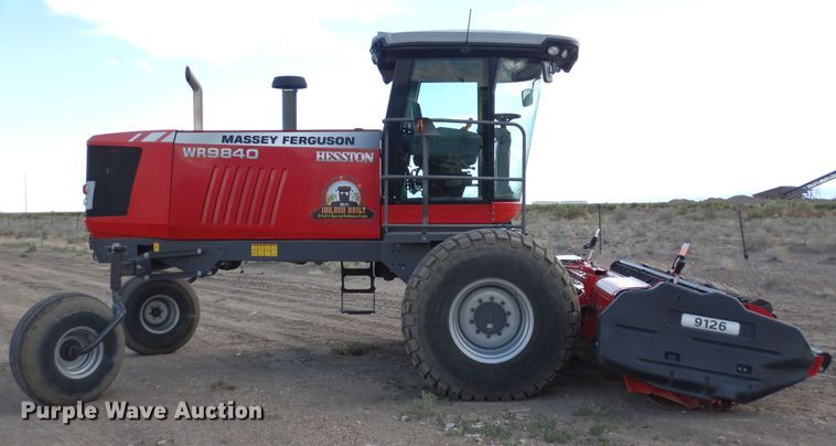 image for item DR1257 2016 Massey Ferguson WR9840  windrower