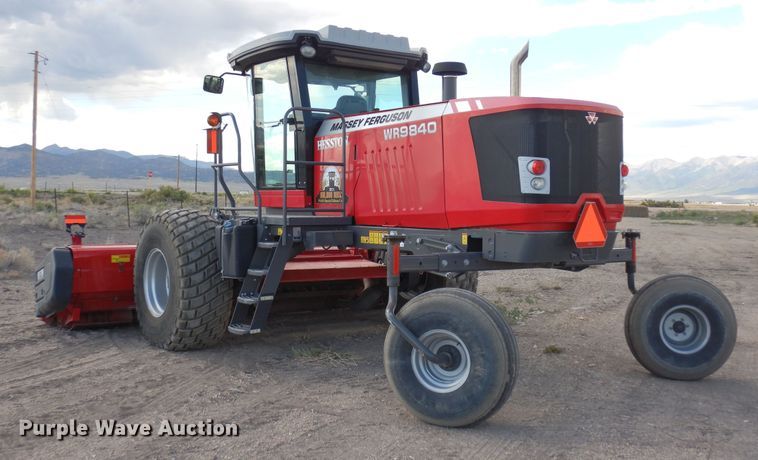 image for item DR1257 2016 Massey Ferguson WR9840  windrower