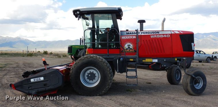 image for item DR1257 2016 Massey Ferguson WR9840  windrower