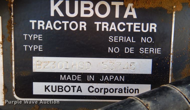 image for item DR1944 Kubota B2301  MFWD tractor
