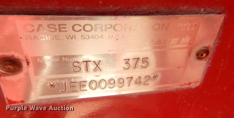 image for item DS8125 2005 Case STX375  4WD tractor