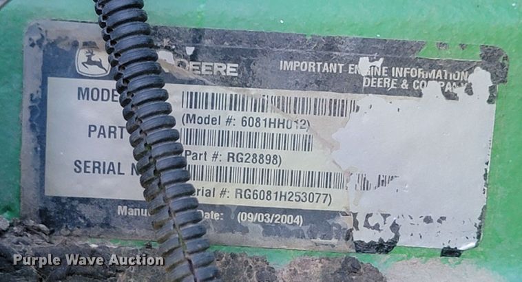 image for item JC9799 2005 John Deere 9760 STS  combine