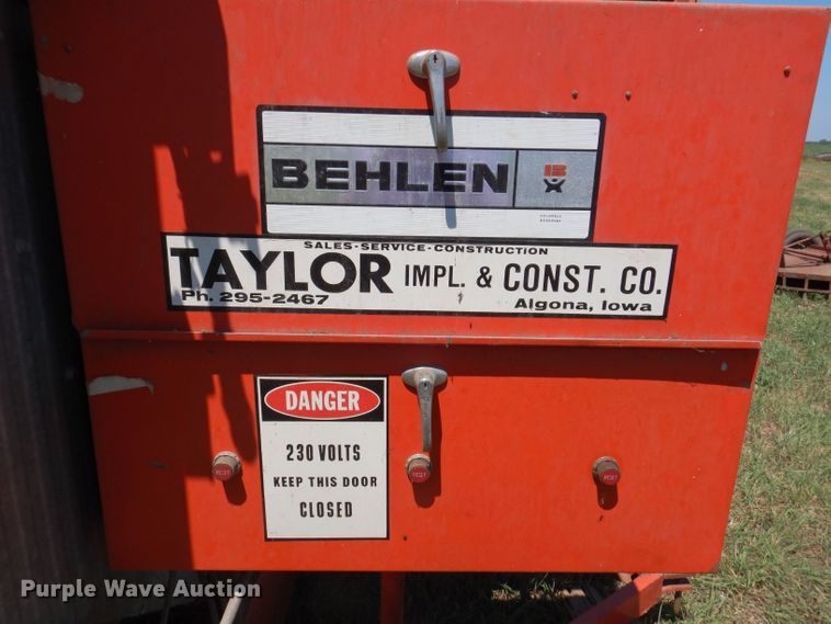 image for item JH9691 Behlen HA-260  grain dryer