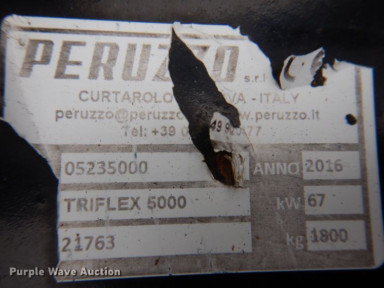 image for item JO9054 2016 Peruzzo Triflex 5000  batwing flail mower