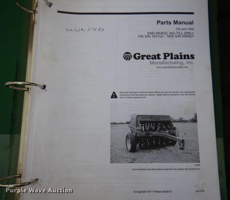 image for item JO9057 2002 Great Plains 1005NG no-till grain drill