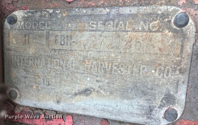 image for item JX9278 Farmall H  tractor