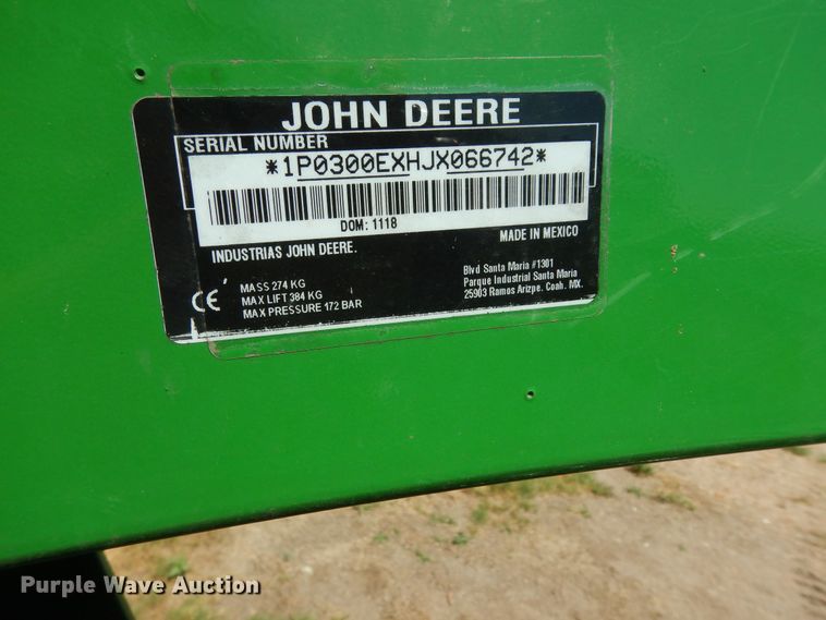 image for item KS9759 2019 John Deere 3032E  MFWD tractor