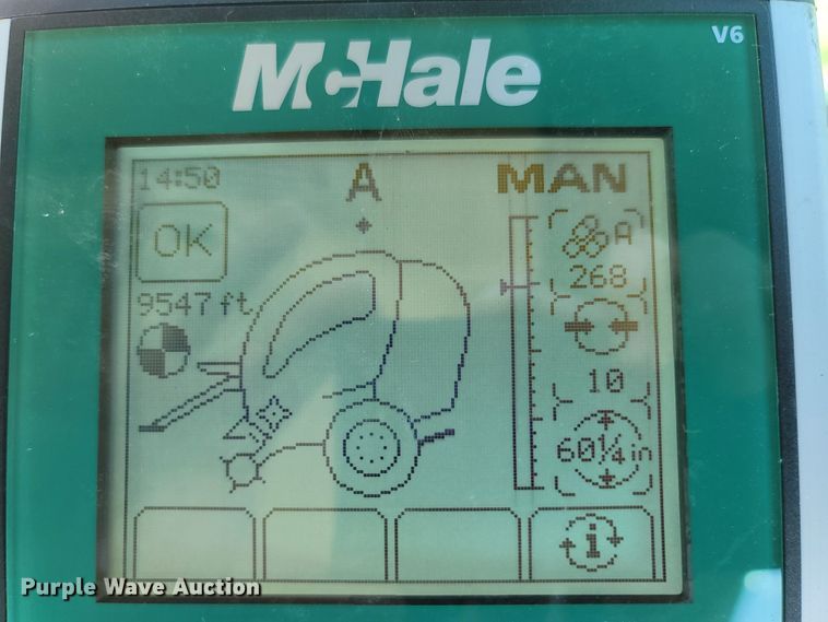 image for item LM9555 2020 Mchale V8950  round baler