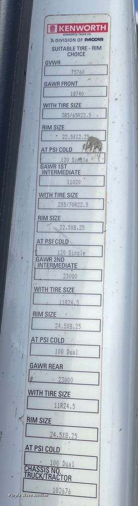 image for item DN5016 2016 Kenworth T880  dump truck