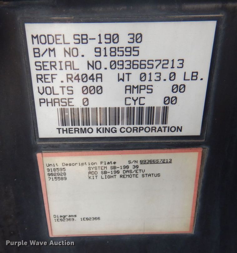 image for item DP5632 2004 Utility  refrigerated van trailer