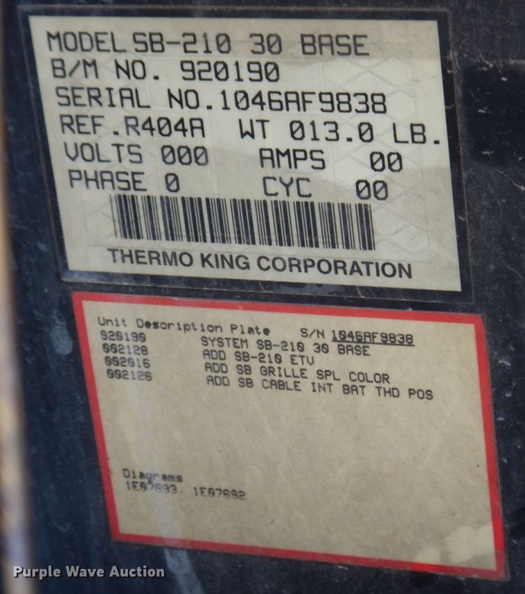 image for item DP5643 2007 Utility  refrigerated van trailer