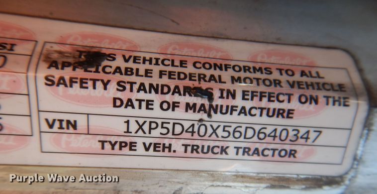 image for item JH9688 2006 Peterbilt 379  semi truck