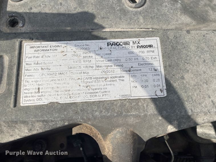 image for item JU9296 2013 Peterbilt 386 semi truck