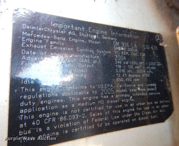 image for item KR9146 2005 Freightliner Business Class M2  delivery truck