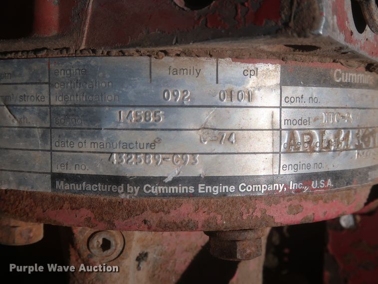 image for item KR9892 1975 International Transtar 4300  semi truck