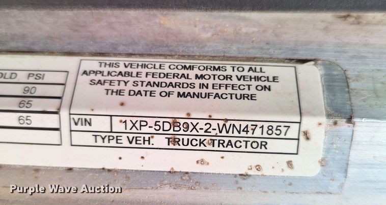 image for item LU9192 1998 Peterbilt 379  semi truck