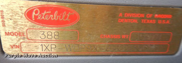 image for item MF9722 2012 Peterbilt 388  semi truck