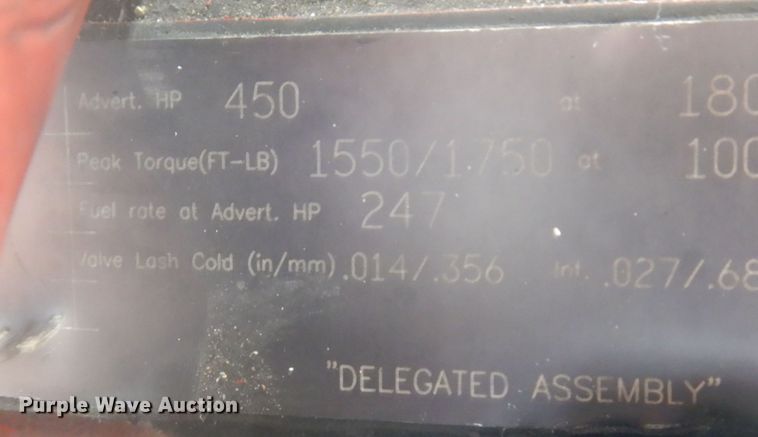 image for item MU9717 Cummins ISX15 450ST  engine