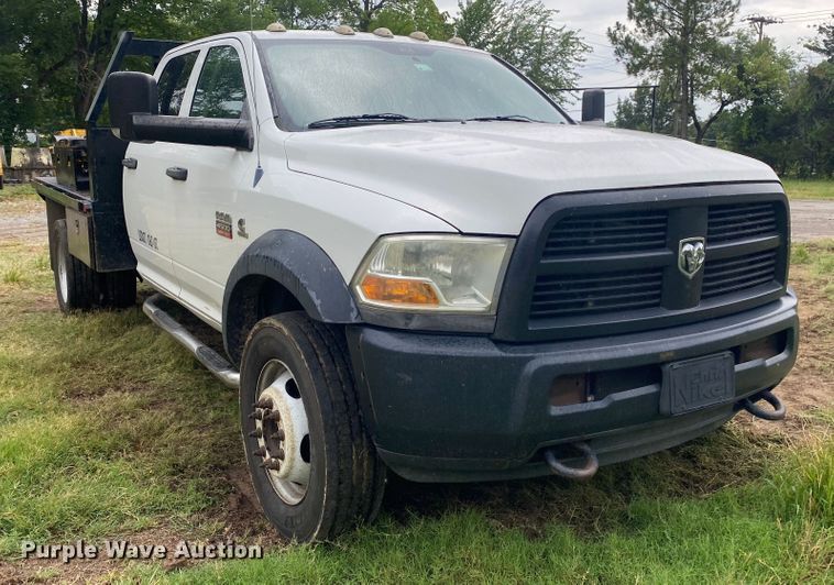 image for item DK6365 2012 Dodge Ram 4500HD  flatbed truck