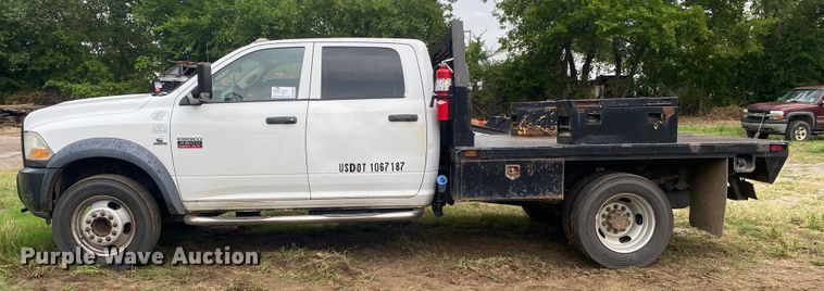 image for item DK6365 2012 Dodge Ram 4500HD  flatbed truck