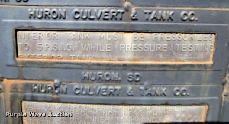 image for item DM2403 Huron Culvert & Tank Co.  bulk oil tank