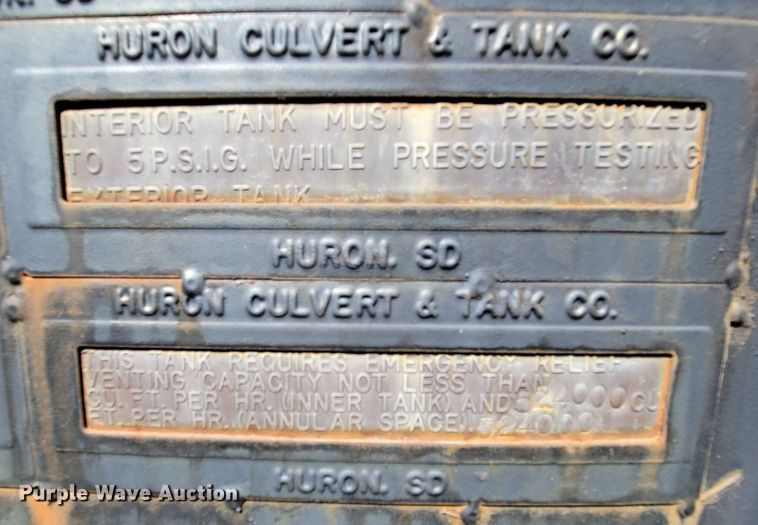 image for item DM2403 Huron Culvert & Tank Co.  bulk oil tank