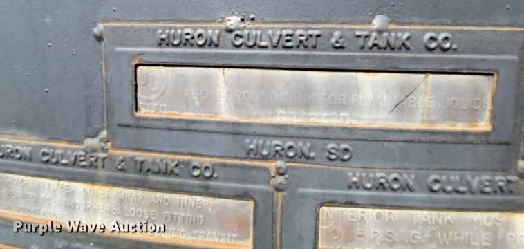 image for item DM2403 Huron Culvert & Tank Co.  bulk oil tank