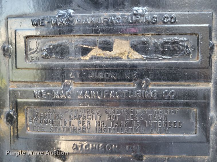 image for item DM2406 We-Mac Manufacturing Co.  bulk oil tank