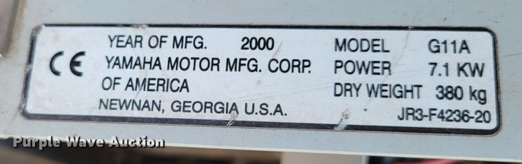 image for item DM2444 2000 Yamaha G11A  golf cart