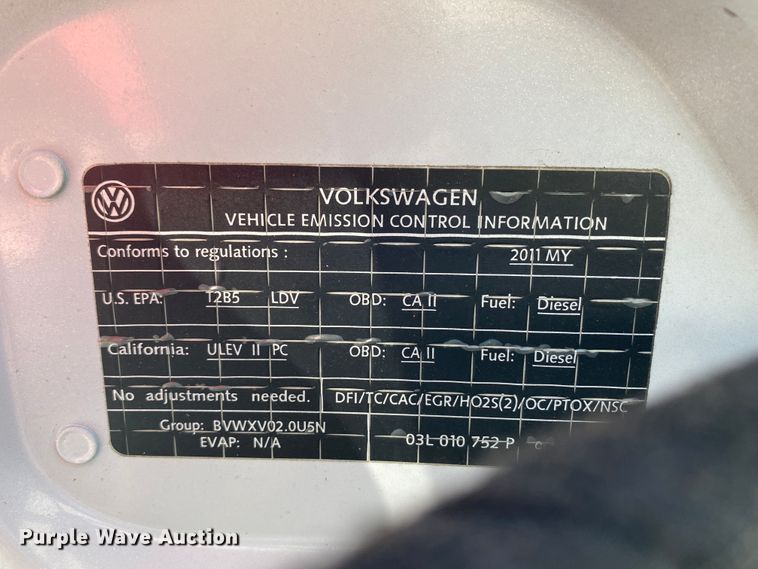 image for item DM4214 2011 Volkswagen Jetta SportWagen TDI