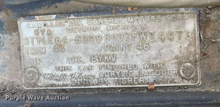 image for item DM4216 1964 Cadillac DeVille